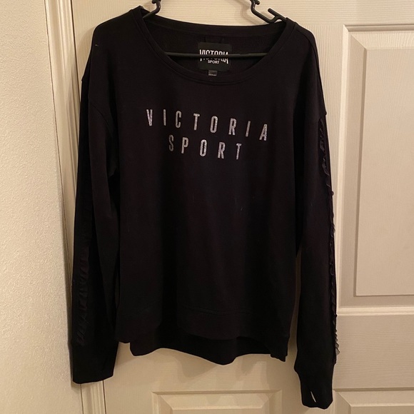 PINK Victoria's Secret Tops - Victoria Sport Black Sweatshirt